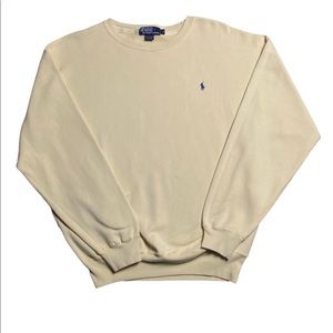 Y2K Yellow Ralph Lauren Polo Medium Sweatshirt